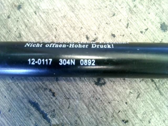 bontott PEUGEOT 206 Gázrugós Kitámasztó Teleszkóp Csomagtérajtó (Pozíciófüggetlen)