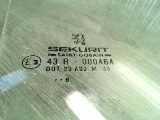 bontott PEUGEOT 206 Jobb első Ablak