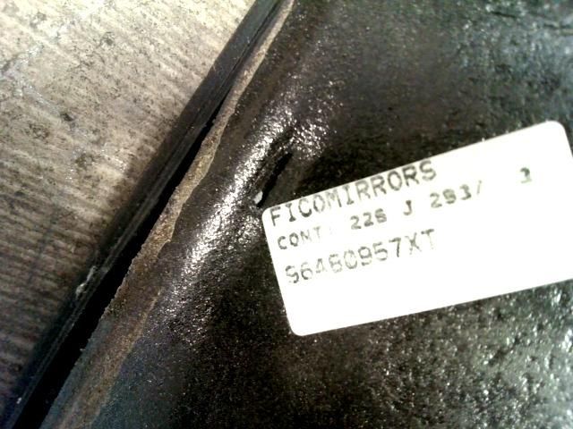 bontott PEUGEOT 206 Jobb Visszapillantó Tükör (Elektromos)