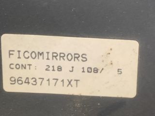 bontott PEUGEOT 206 Jobb Visszapillantó Tükör (Mechanikus)