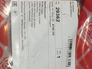 bontott PEUGEOT 206 Kézifék Bowden (Kerékhez)