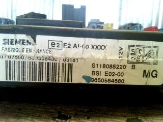 bontott PEUGEOT 206 Komfort Elektronika