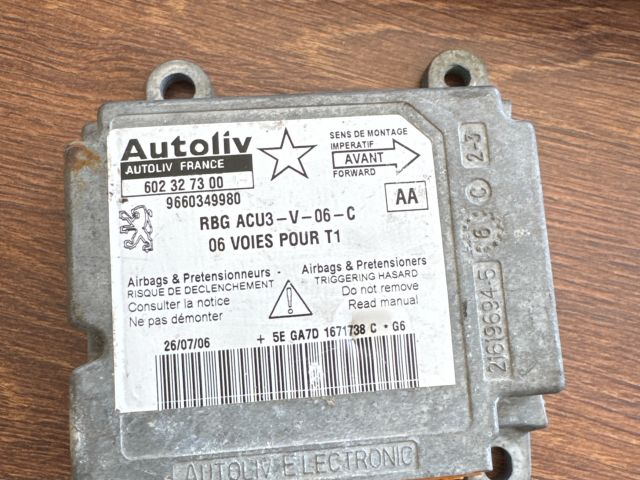 bontott PEUGEOT 206 Légzsák Elektronika