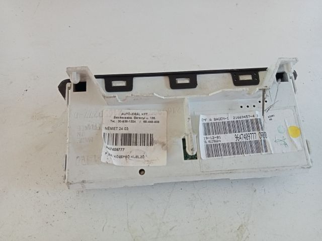 bontott PEUGEOT 206 Multifunkciós Kijelző