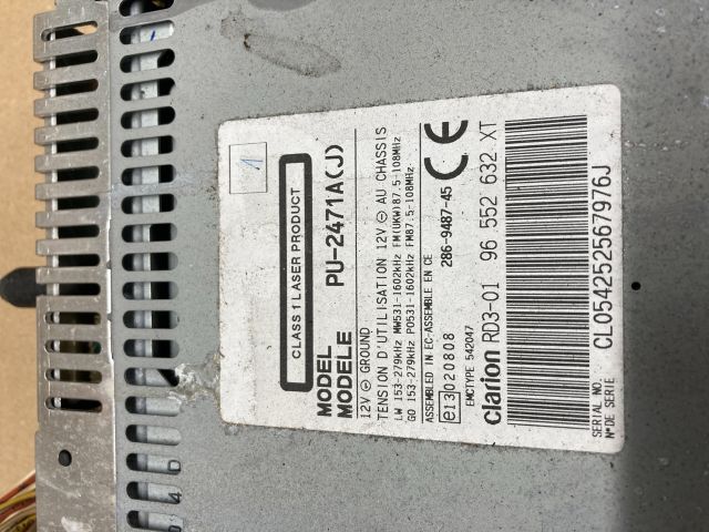 bontott PEUGEOT 206 Rádió / CD