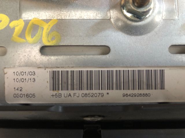 bontott PEUGEOT 206 Utasoldali Légzsák