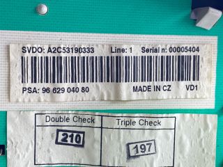 bontott PEUGEOT 207 Kilométeróra