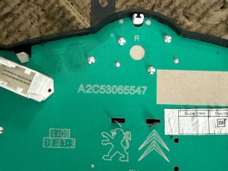 bontott PEUGEOT 207 Kilométeróra