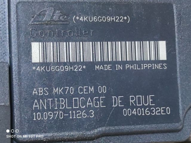 bontott PEUGEOT 207 ABS Kocka