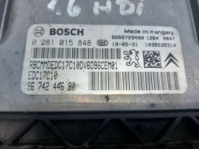 bontott PEUGEOT 207 Motorvezérlő