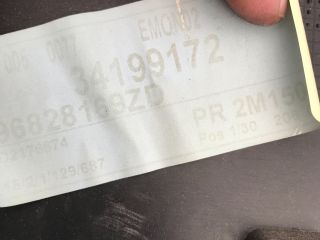 bontott PEUGEOT 207 Bal hátsó Ajtó Kárpit