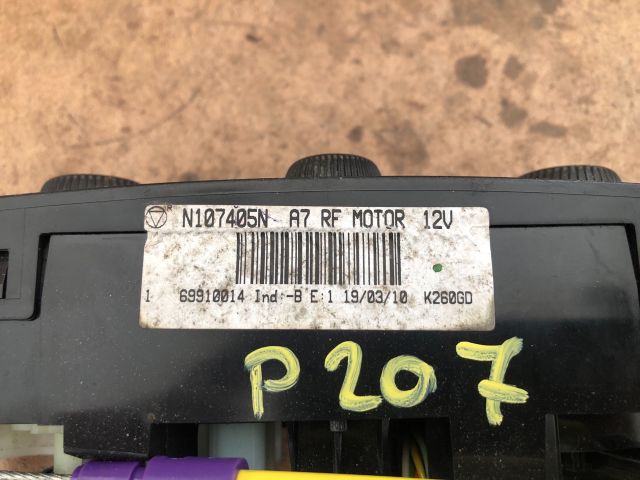 bontott PEUGEOT 207 Fűtéskapcsoló (manuális klímás)