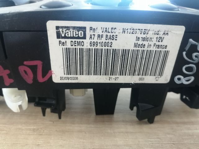 bontott PEUGEOT 207 Fűtéskapcsoló (manuális klímás)