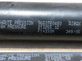 bontott PEUGEOT 207 Gázrugós Kitámasztó Teleszkóp Pár Csomagtérajtó