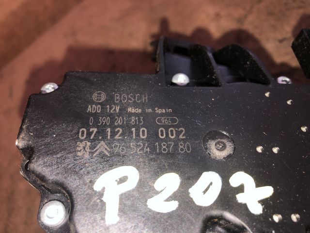 bontott PEUGEOT 207 Hátsó Ablaktörlő Motor