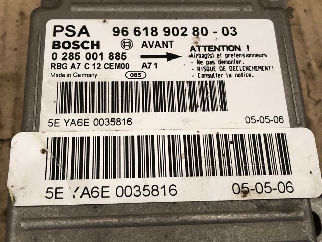 bontott PEUGEOT 207 Légzsák Elektronika