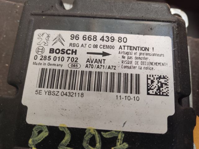 bontott PEUGEOT 207 Légzsák Elektronika