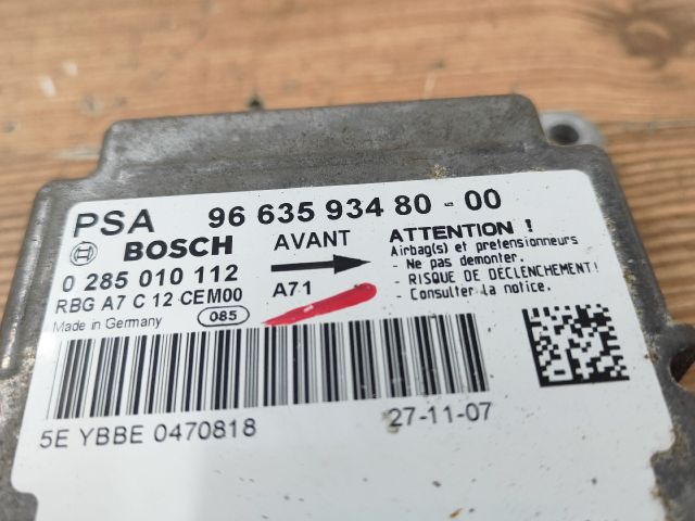 bontott PEUGEOT 207 Légzsák Elektronika