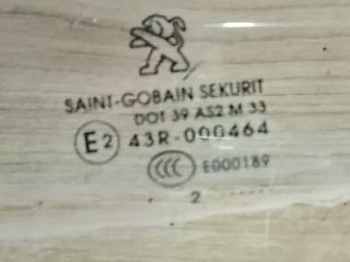 bontott PEUGEOT 208 Bal első Ablak