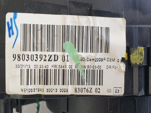 bontott PEUGEOT 208 Komplett Kormánykapcsoló (Bajuszkapcsoló)