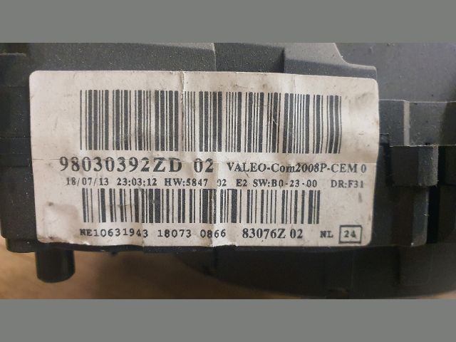 bontott PEUGEOT 208 Komplett Kormánykapcsoló (Bajuszkapcsoló)