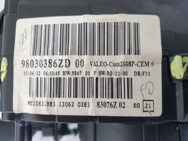 bontott PEUGEOT 208 Komplett Kormánykapcsoló (Bajuszkapcsoló)