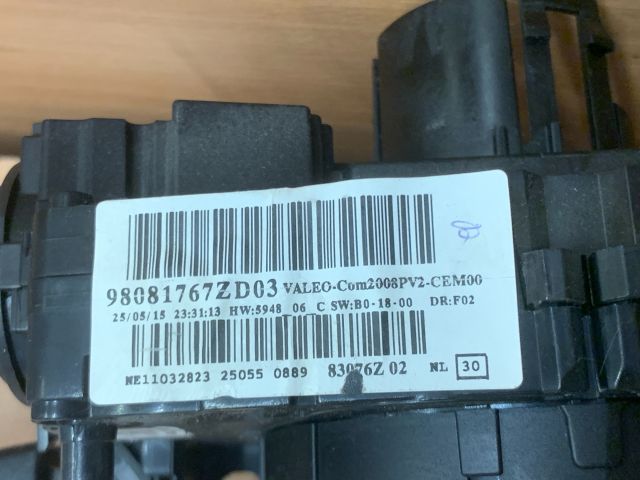 bontott PEUGEOT 208 Komplett Kormánykapcsoló (Bajuszkapcsoló)