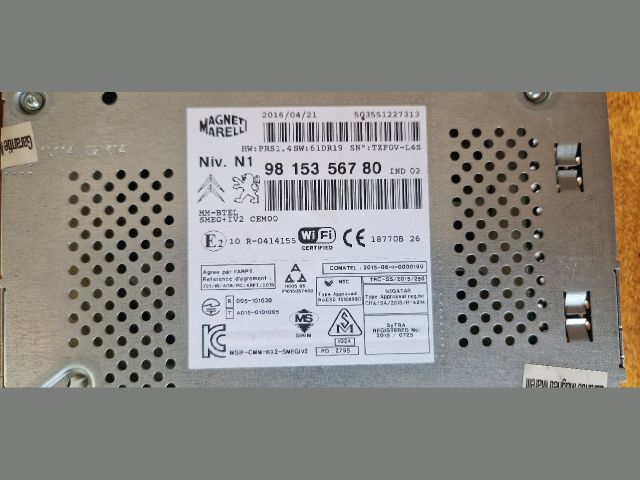 bontott PEUGEOT 208 Navigáció Elektronika