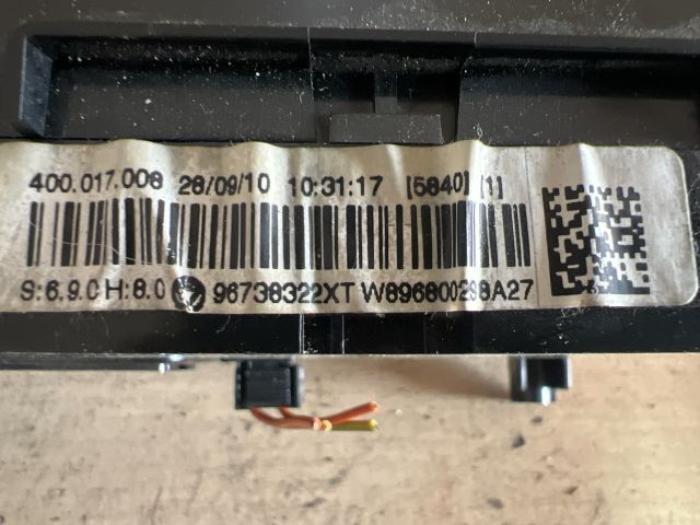 bontott PEUGEOT 3008 Fűtéskapcsoló (digit klímás)