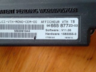 bontott PEUGEOT 3008 Head-Up Display