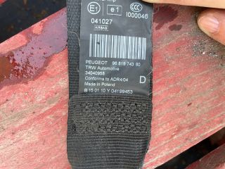 bontott PEUGEOT 3008 Jobb első Biztonsági Öv
