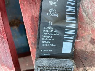 bontott PEUGEOT 3008 Jobb első Biztonsági Öv
