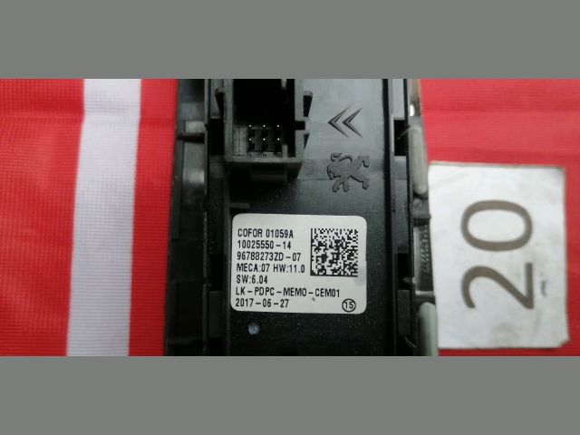 bontott PEUGEOT 3008 SUV Bal első Ablakemelő Kapcsoló