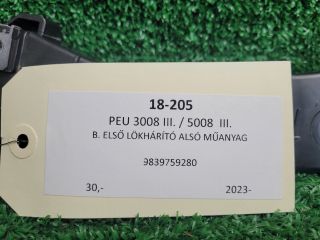 bontott PEUGEOT 3008 SUV Bal első Lökhárító Tartó (Műanyag)