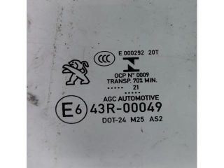 bontott PEUGEOT 3008 SUV Bal hátsó Ablak