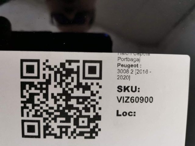 bontott PEUGEOT 3008 SUV Csomagtérajtó (Üres lemez)