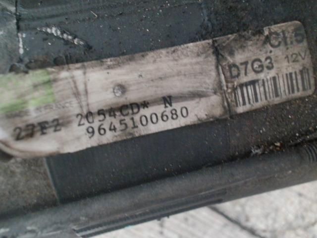 bontott PEUGEOT 307 Önindító