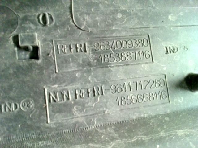 bontott PEUGEOT 307 Homlokfal (Üres lemez)