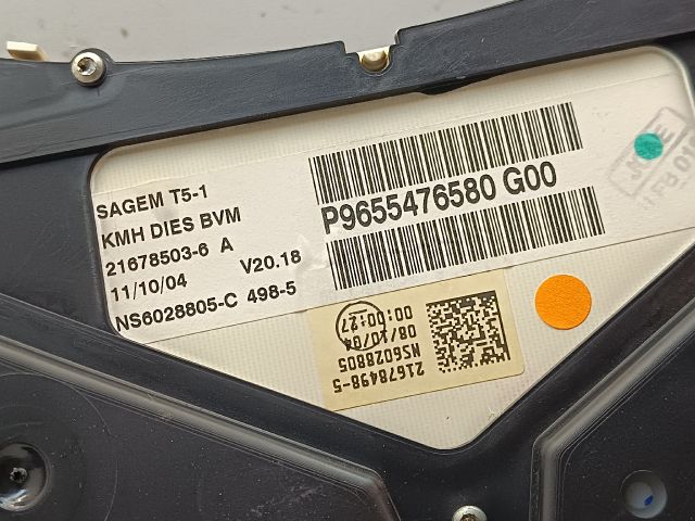 bontott PEUGEOT 307 Kilométeróra