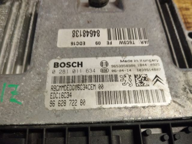 bontott PEUGEOT 307 Motorvezérlő