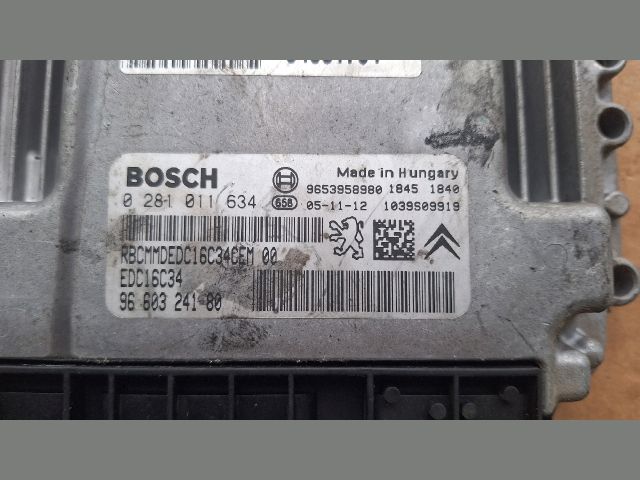 bontott PEUGEOT 307 Motorvezérlő