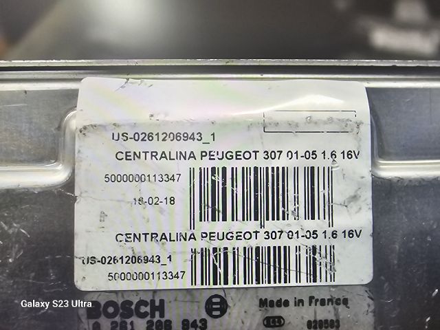 bontott PEUGEOT 307 Motorvezérlő