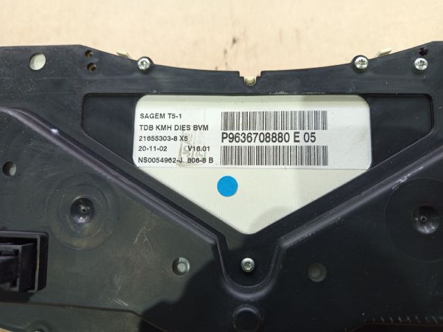 bontott PEUGEOT 307 Kilométeróra