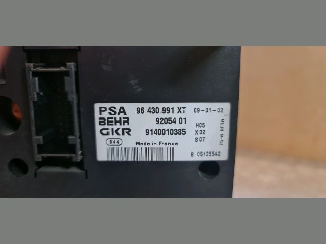 bontott PEUGEOT 307 Fűtéskapcsoló (digit klímás)