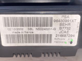 bontott PEUGEOT 307 Fűtéskapcsoló (digit klímás)