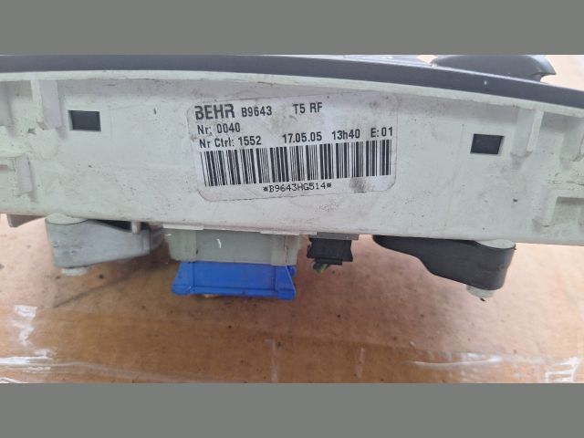 bontott PEUGEOT 307 Fűtéskapcsoló (manuális klímás)