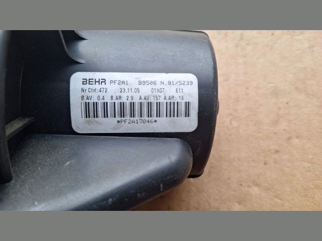 bontott PEUGEOT 307 Fűtőmotor (Nem klímás)