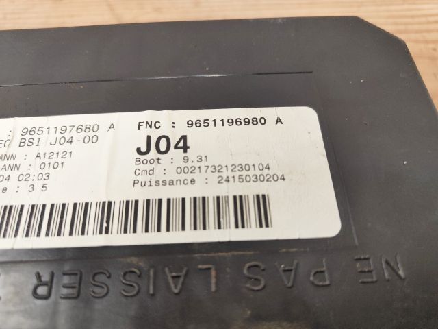 bontott PEUGEOT 307 Komfort Elektronika