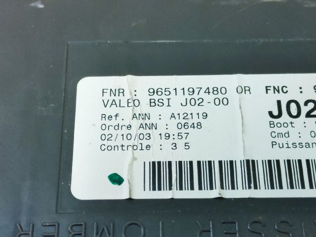 bontott PEUGEOT 307 Komfort Elektronika