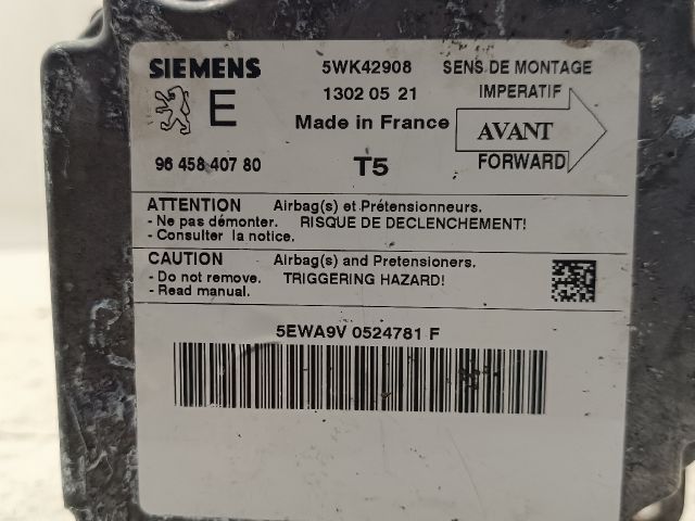 bontott PEUGEOT 307 Légzsák Elektronika